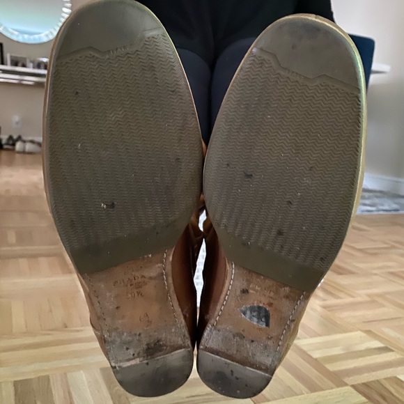 Prada Brown Leather Slouch Boots size 9.5 - Picture 6 of 16